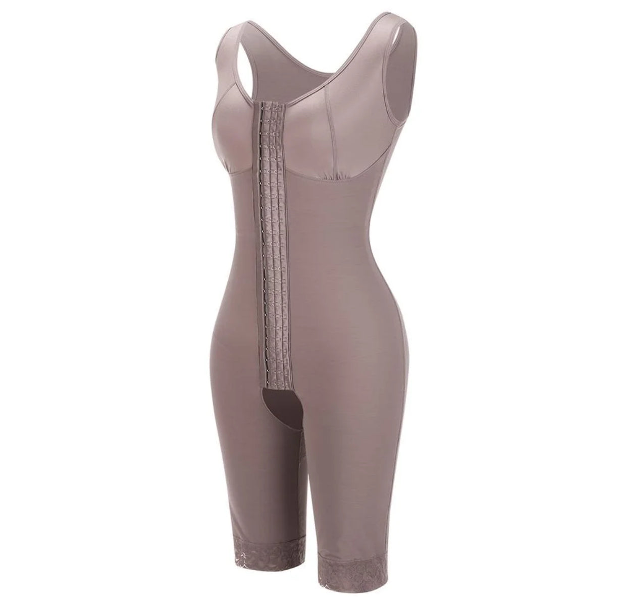 Ultimate Stretch Nude Hooks shaping girdles without crotch and without padding, available in plus size.