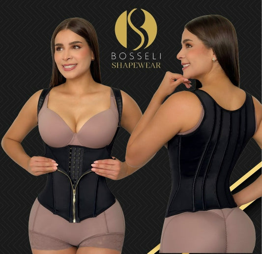 Chaleco reloj de arena Lycra Powernet elegante 100% Colombiano.