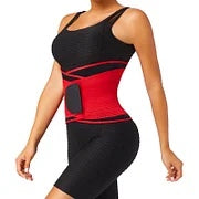 Red 3-Layer Neoprene Waist Trainer Sauna Belt Curve-Creating. (Copia)
