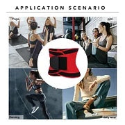 Red 3-Layer Neoprene Waist Trainer Sauna Belt Curve-Creating. (Copia)