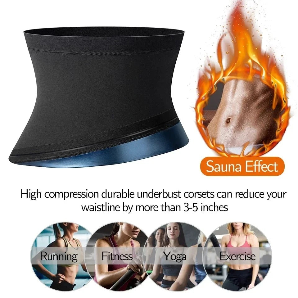 New Sports Fat Burning Waist Belt Waist Trainer Cincher Workout.