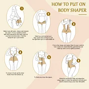 BOSSELI SHAPEWEAR Black Crotch Hooks High Waist Bodysuit Body Shaper