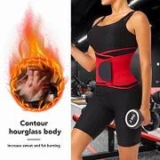 Red 3-Layer Neoprene Waist Trainer Sauna Belt Curve-Creating. (Copia)