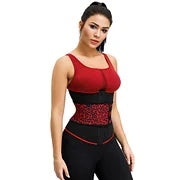 Neoprene Red Leopard Tummy Waist Trainer.